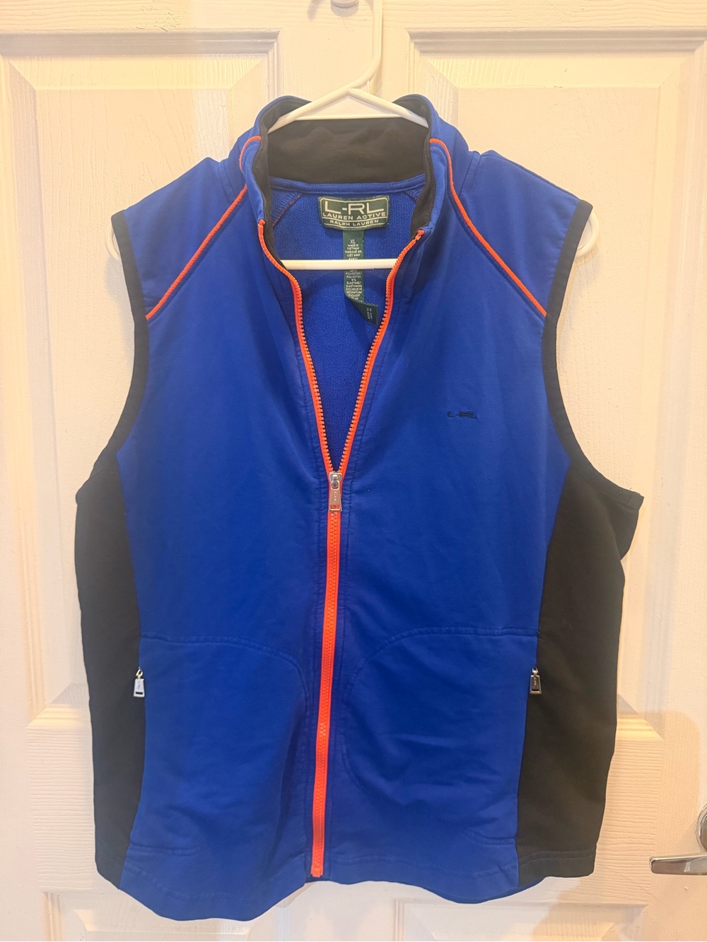Lauren Ralph Lauren Blue Softshell Vest with Contrast Trim